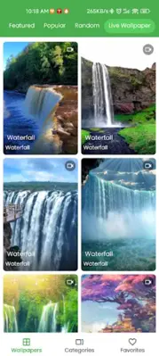 Amazing Water Live Wallpaper android App screenshot 0